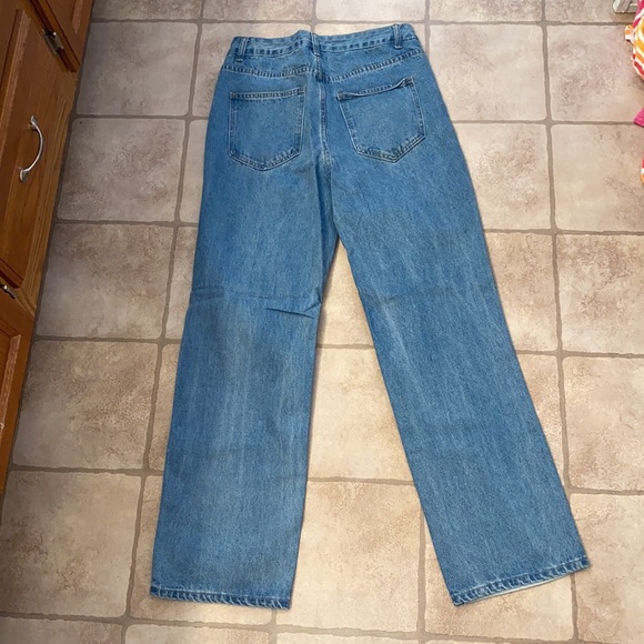 Two toned straight leg jeans - Picture 3 of 8